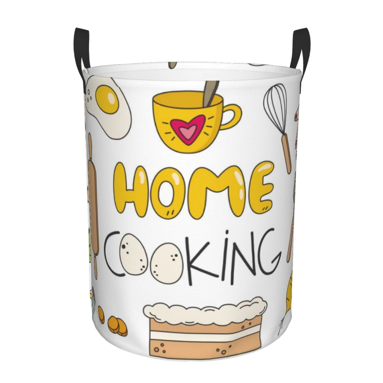 Bingfone Home Cooking Waterproof Foldable Laundry Hamper Bucket With Handles For Storage Bin,Clothes Hamper (Medium)