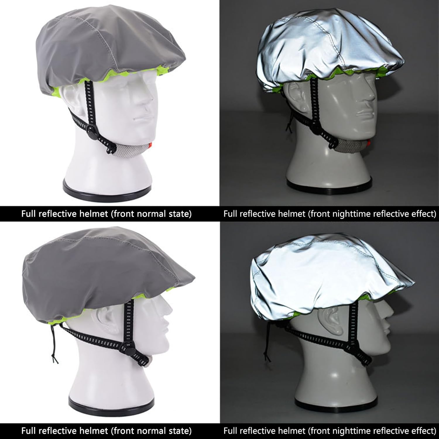 Cycling Helmet Cover Rainproof Windproof Rain Cover Waterproof Visibility Reflective Bicycles Helmet Cover Ventilat
