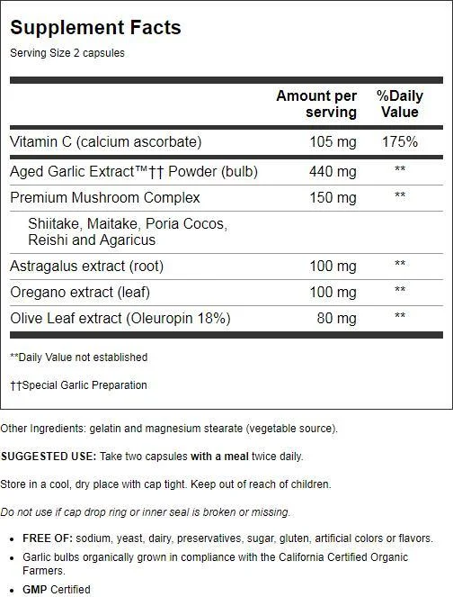 Formula 103 - Immune by Kyolic 200 Capsules