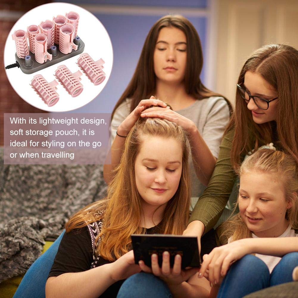 Travel Hot Rollers,Rollers Hot Pod Hair Styling Tool, 10Pcs Professional Electric Heated Roller Curling Roll DIY Hairstyles Hair Tube (Upgrade)