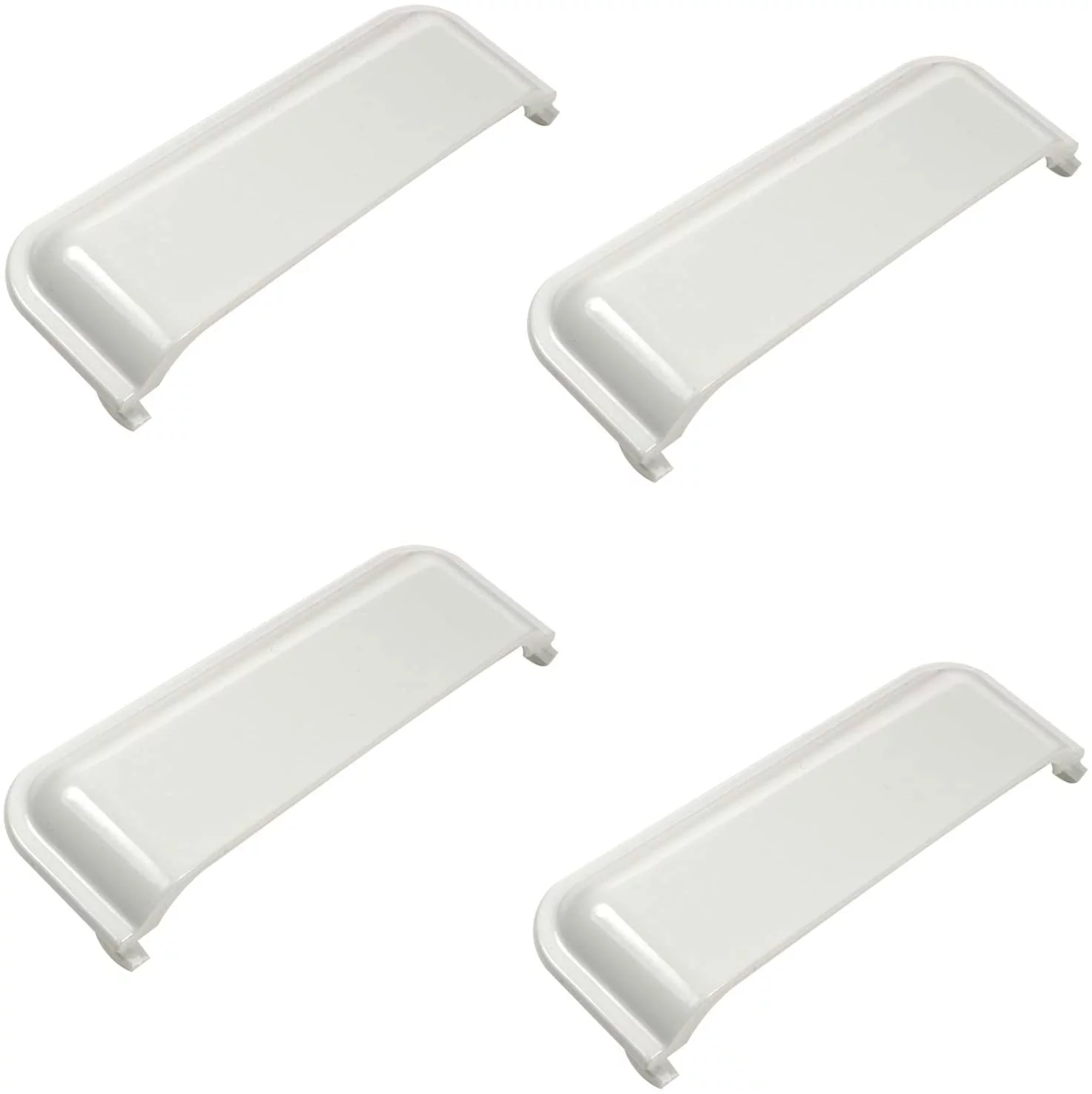 HQRP 4-Pack Dryer Door Handle compatible with Whirlpool W10861225 W10861225VP W10714516 AH11731583 AP5999398 EA11731583 EAP11731583 PS11731583 4380739 Replacement