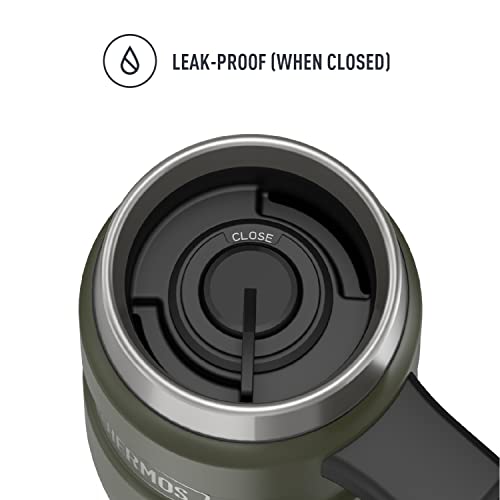 THERMOS Stainless King Vacuum-Insulated Travel Mug, 16 Ounce, Matte Stainless Steel