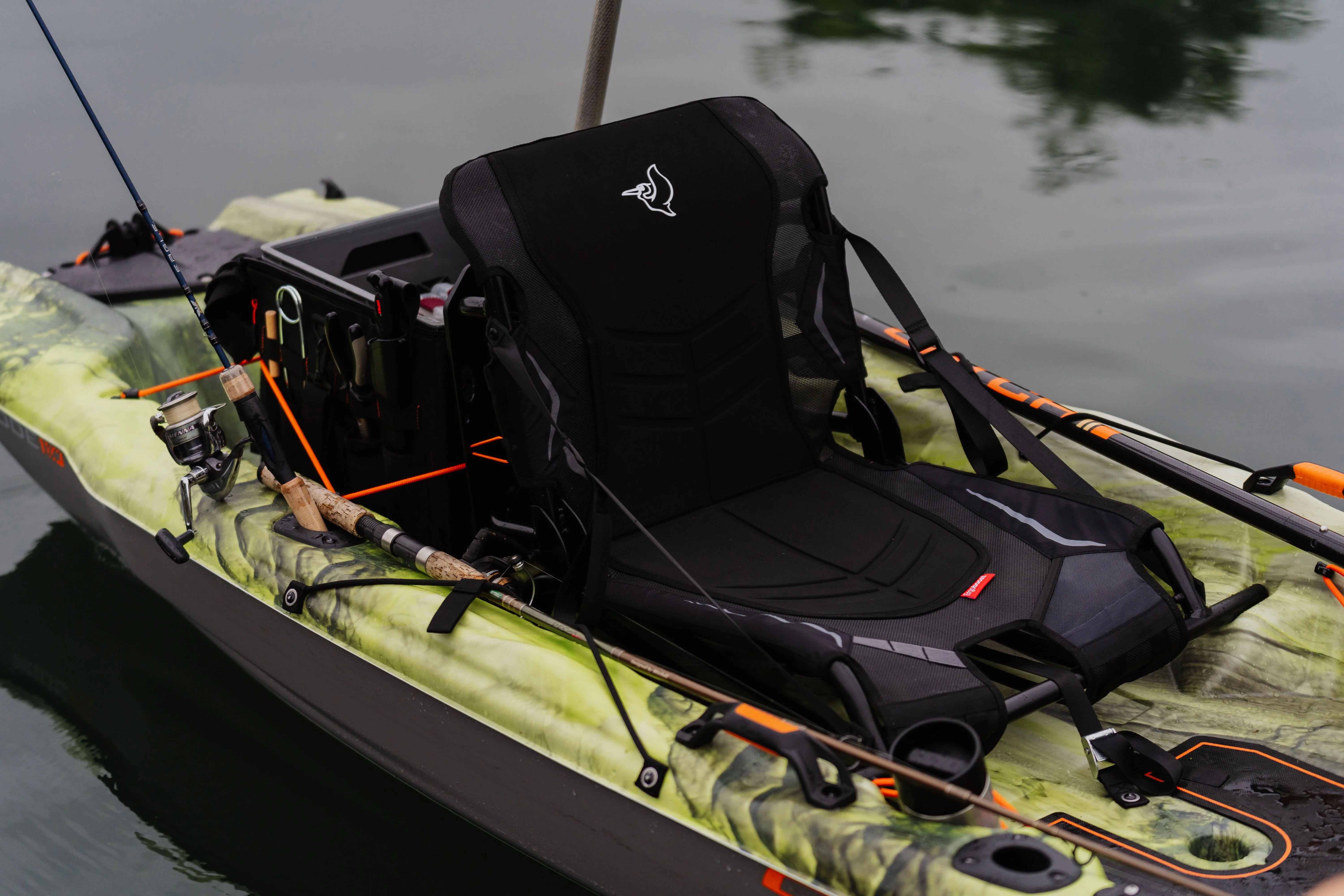 Pelican - Catch Mode 110 - Premium Angler Kayak - Fishing Kayak with Lawnchair seat - 10.5 ft - Venom