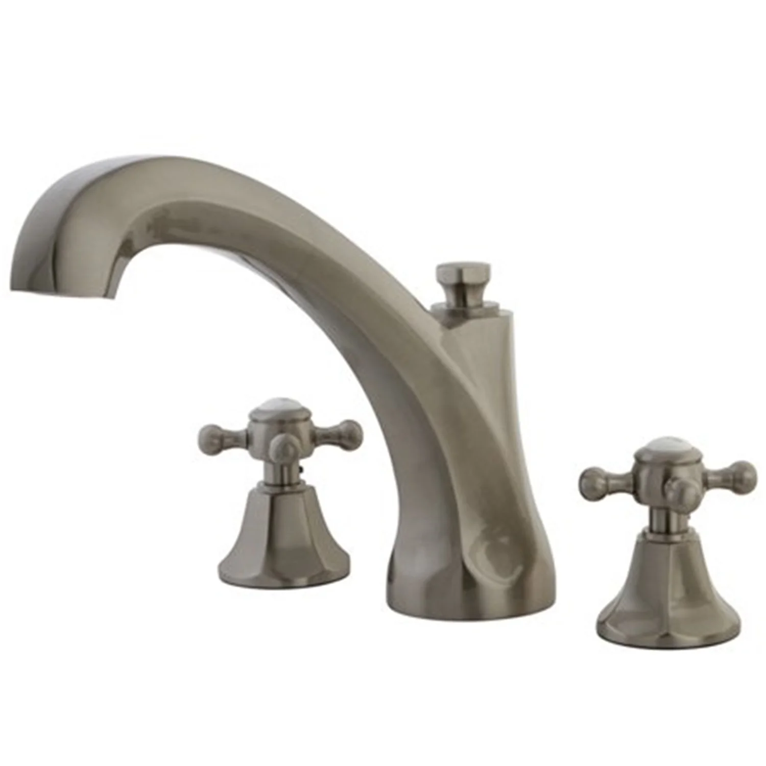 Kingston Brass Meotropolitan Double Handle Deck Mount Roman Tub Faucet