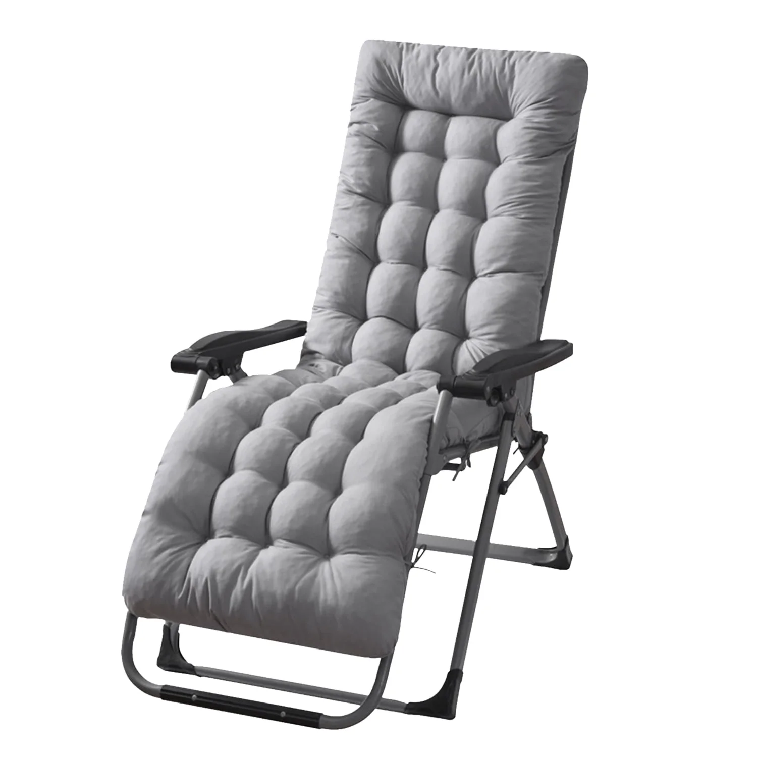 iMounTEK Rocking Chair Cushion 67x22in Recliner Cushion Sofa Mat for Indoor Outdoor, Grey