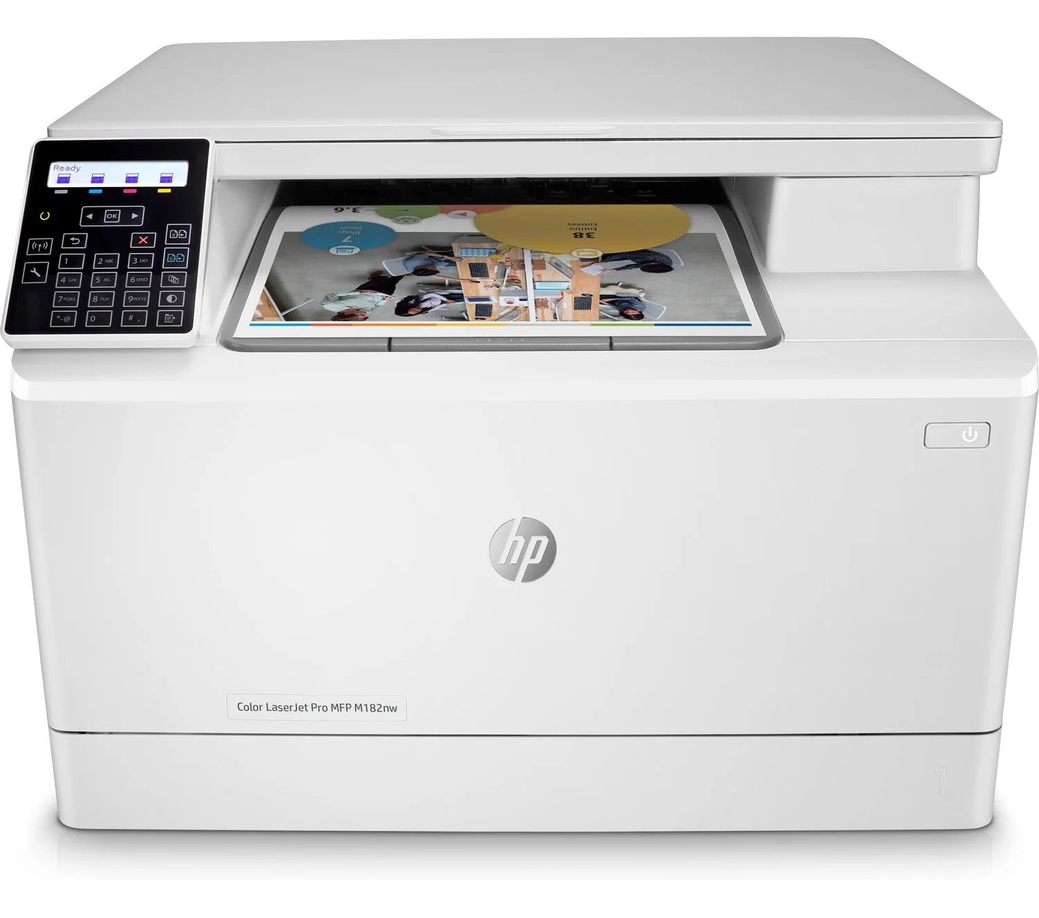 HP Color LaserJet Pro MFP M182nw Laser Printer, Color Mobile Print, Copy, Scan