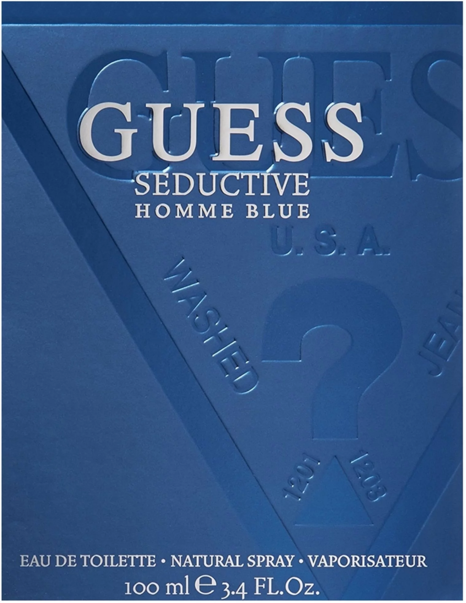 3 Pack - Seductive Homme By Guess Eau De Toilette Spray for Men, Blue 3.4 oz