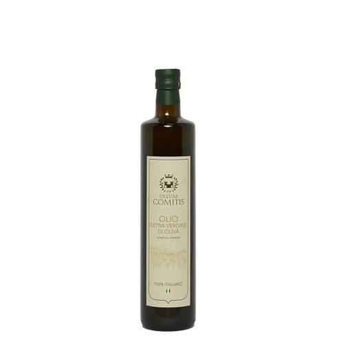 Oleum Comitis - Extra Virgin Olive Oil 100% Italian Cold Pressed - Made in Italy - 6 Bottles of 750 ml (25.4 fl oz)