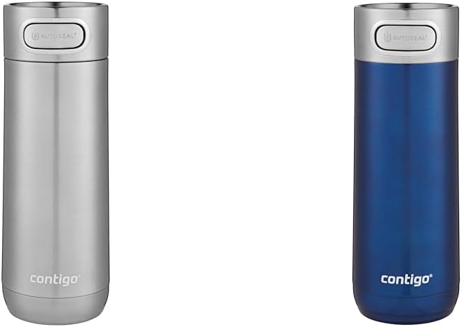 Contigo 16oz Leak-Proof Stainless Steel Thermal Travel Mugs, Set of 2