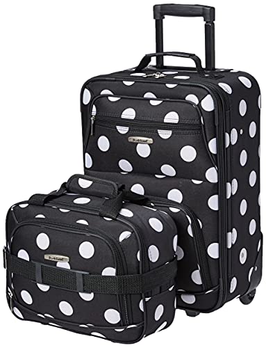 Rockland Fashion Expandable Softside Upright Luggage Set, Charcoal, 2-Piece (14/19)