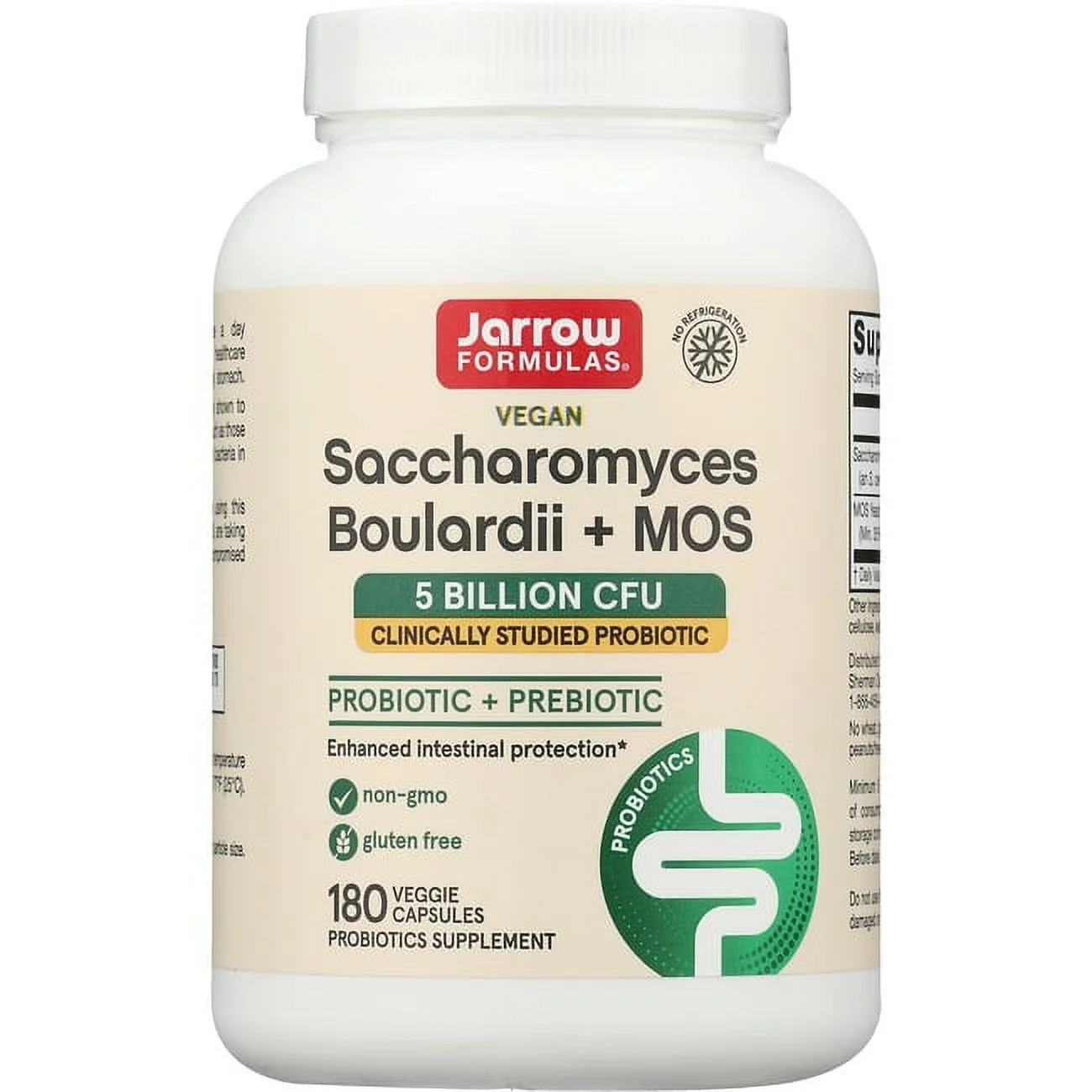 Jarrow Formulas, Inc. Vegan Saccharomyces Boulardii + Mos