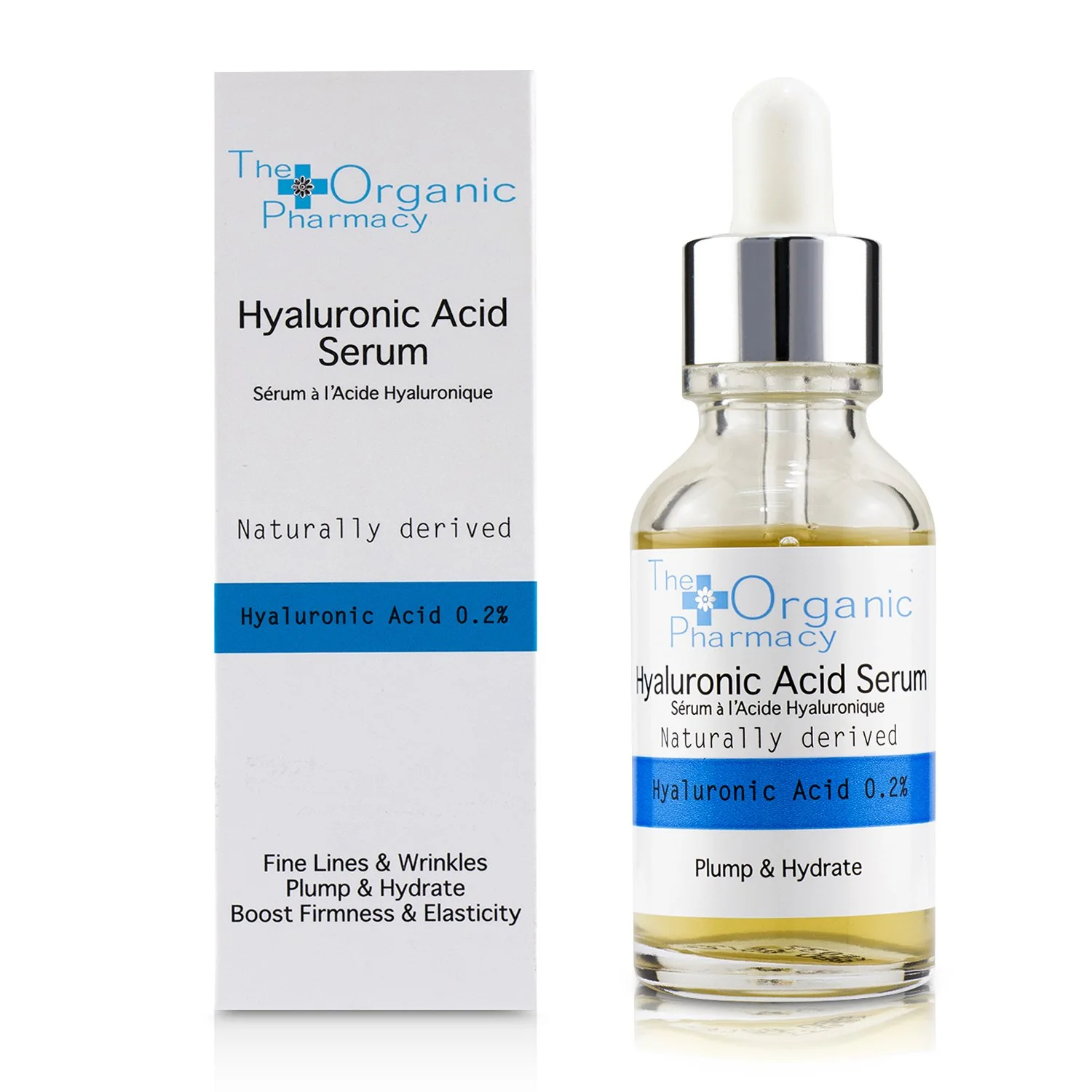 The Organic Pharmacy Hyaluronic Acid Serum - Fine Lines & Wrinkles, Plump & Hydrate, Boost Firmness & Elasticity  30ml/1oz