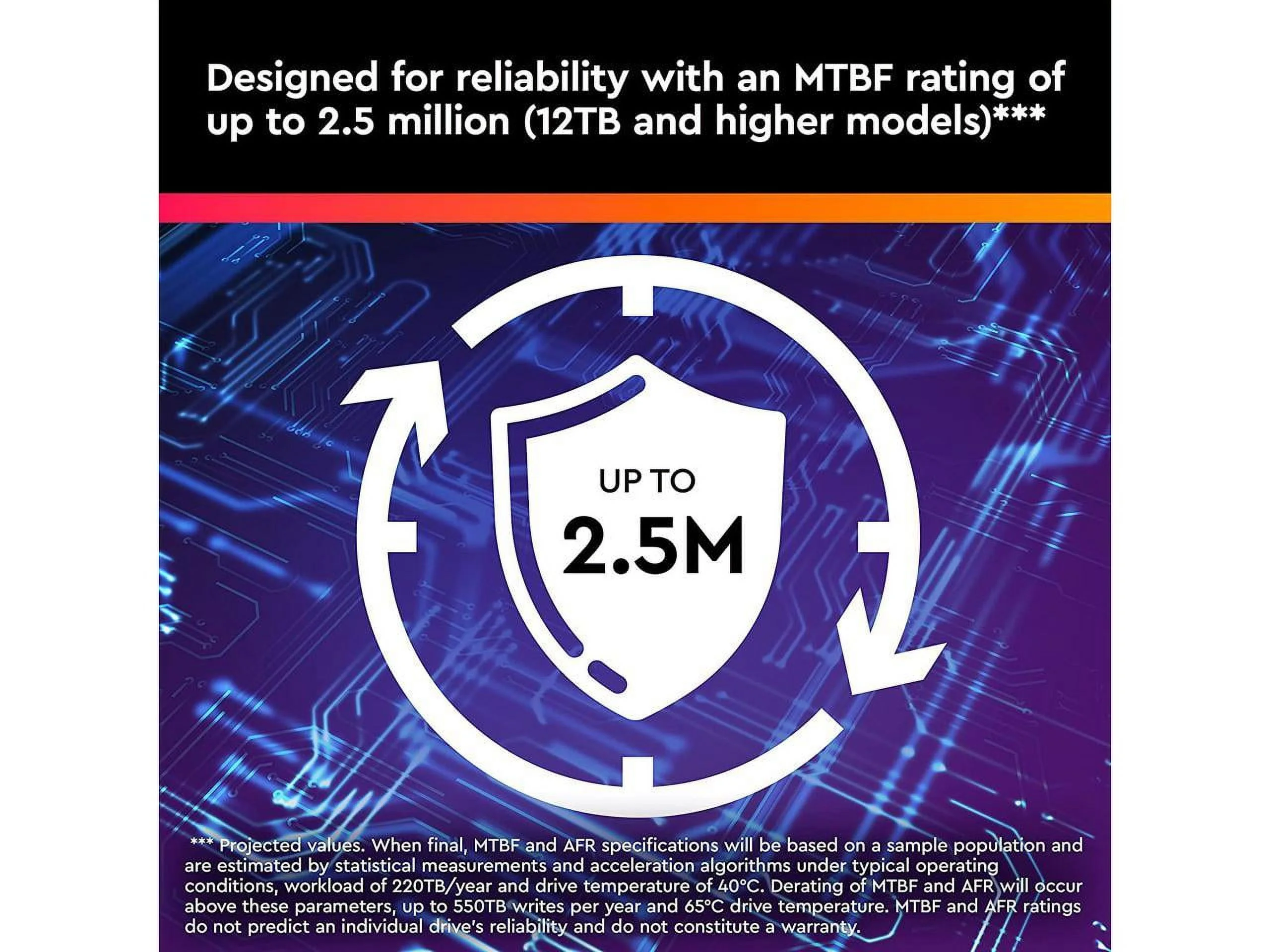 WD Purple Pro WD181PURP 18TB 7200 RPM 512MB Cache SATA 6.0Gb/s 3.5