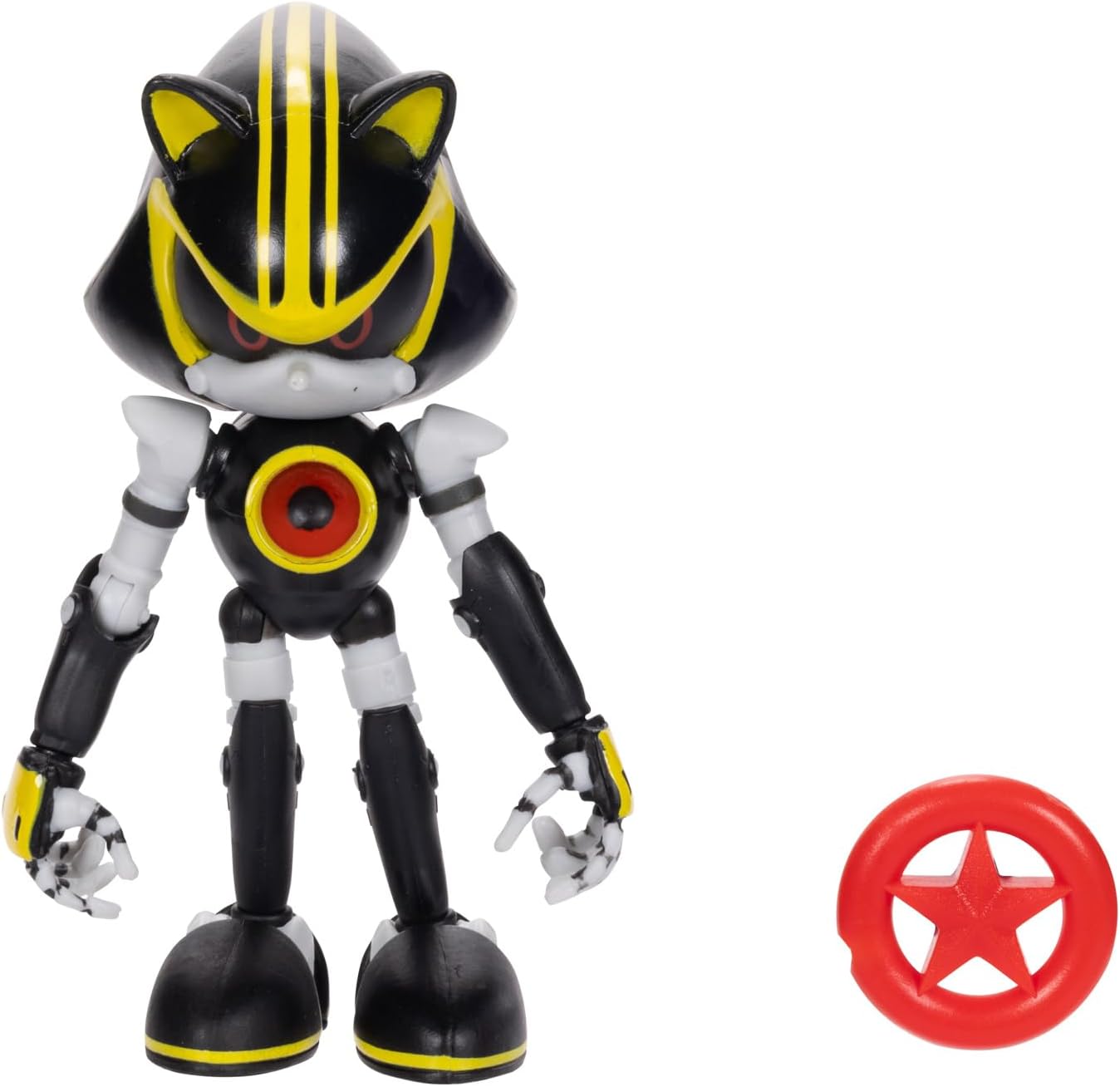 Sonic the Hedgehog 4-inch Metal Sonic 3.0 Action Figure with Red Star Accessory. Ages 3+ (Officially licensed by Sega)