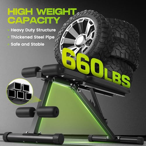 OPPSDECOR Weight Bench for Home Gym, 660LBS Fast Foldable Workout Bench Press for Home Gym Full Body Strength Training, 8 Adjustable Backrests Incline/Flat/Decline Sit up Bench