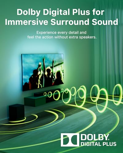 PHILIPS B5309 Soundbar 2.1 with Wireless Subwoofer and Immersive DTS Virtual:X Audio Technology - 240W Max Power, Deep Bass, Bluetooth 5.4, Four EQ Modes, HDMI ARC and USB connectivity - Dark Grey