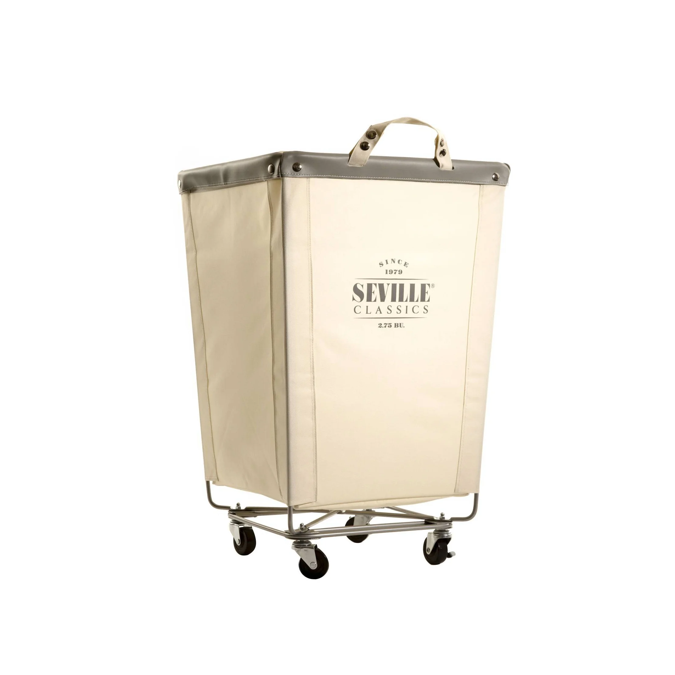 Commercial Heavy Duty Laundry Hamper Canvas Cream