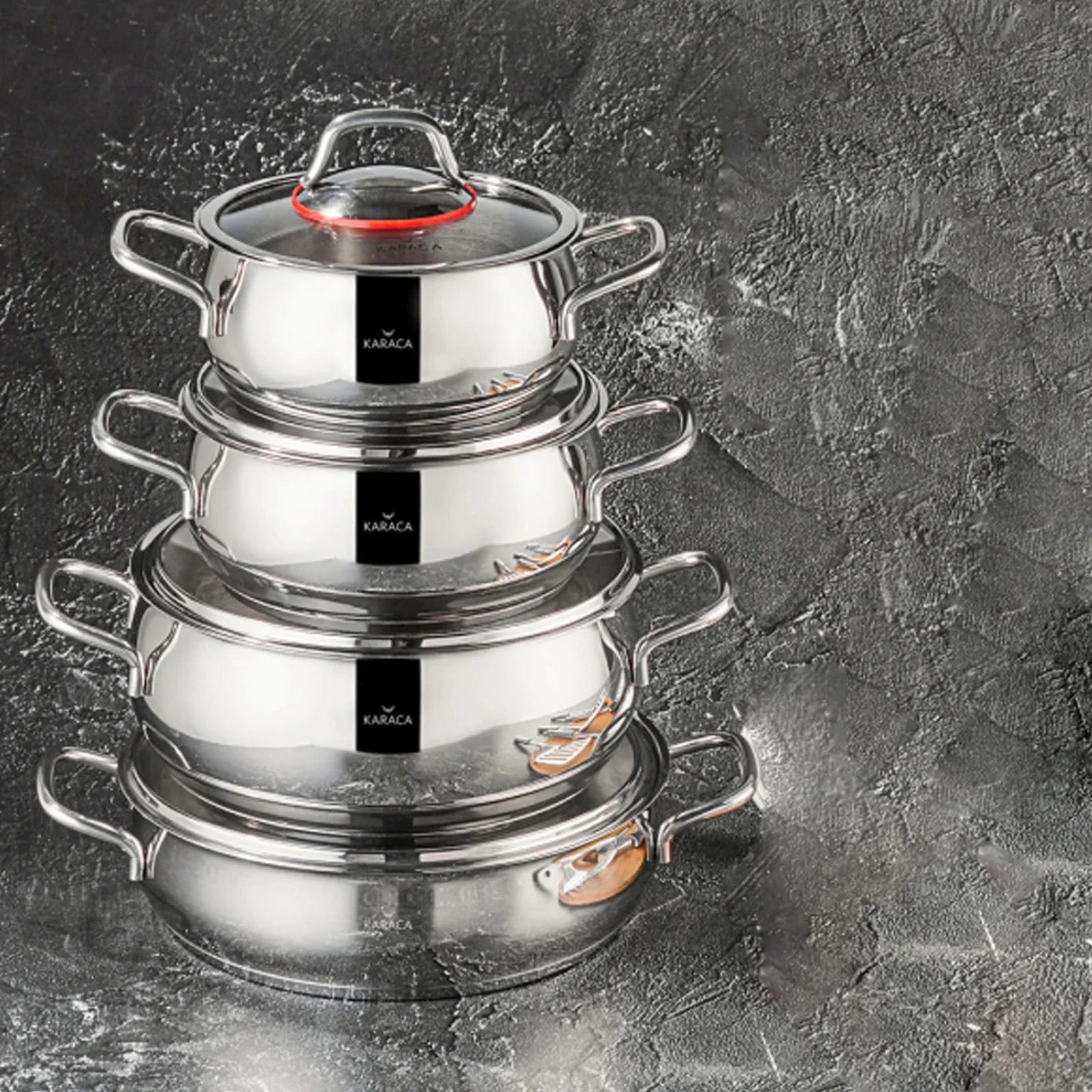 Stainless Steel 8 Pieces Cookware Set