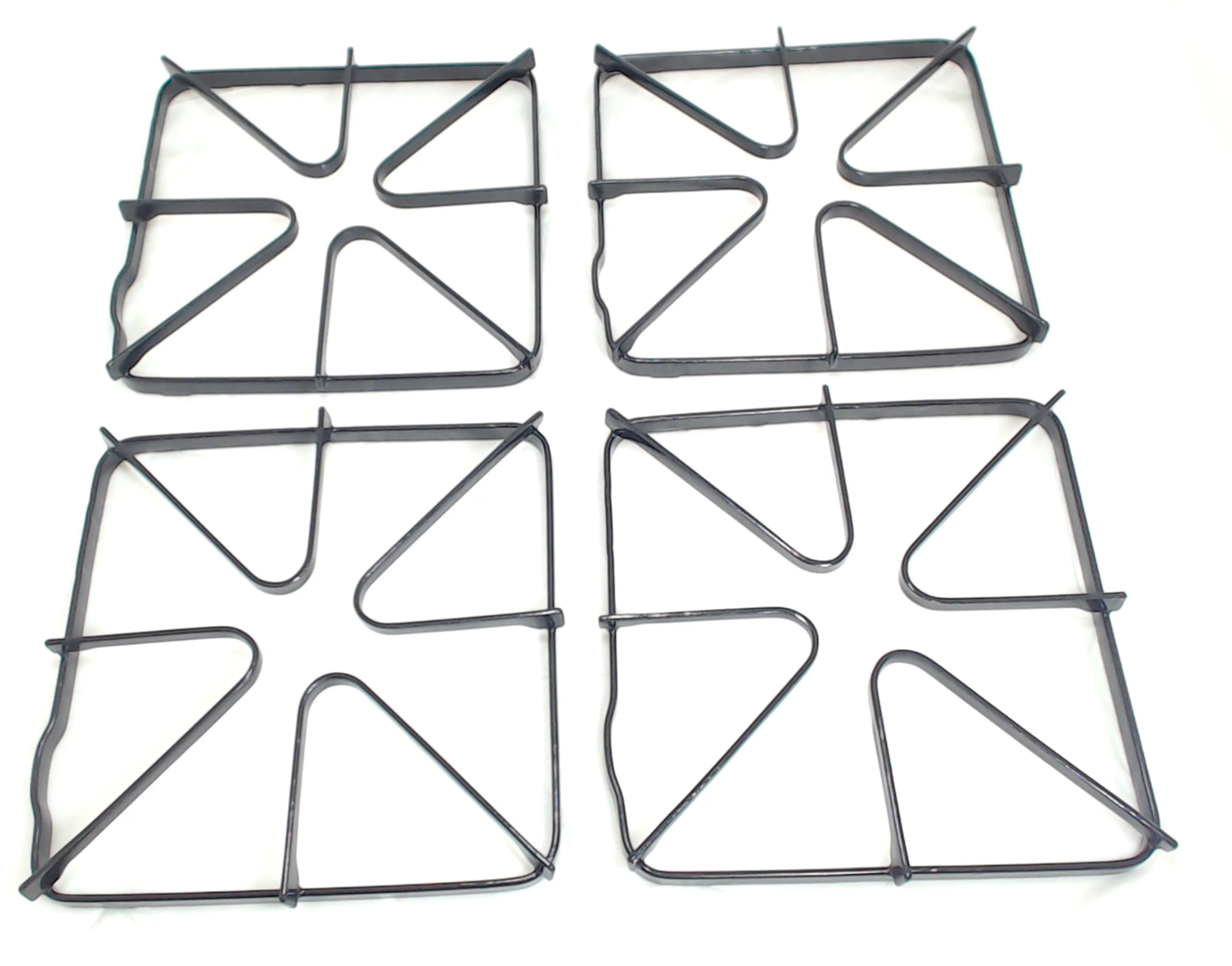 4@WB31K6, Gas Stove Top Burner Grate 4 Pack replaces GE, Hotpoint