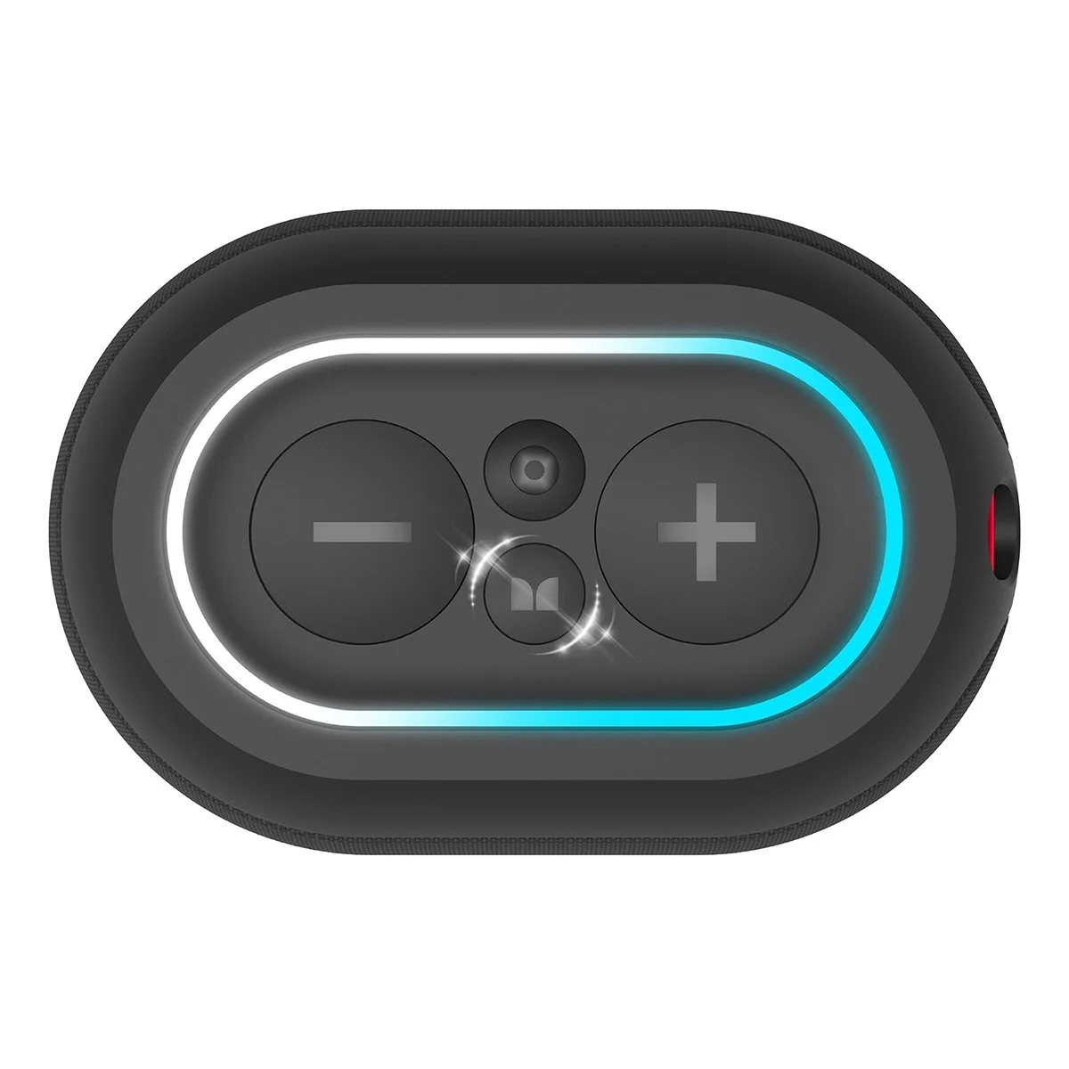 Monster DNA MAX Waterproof Bluetooth Speaker with Qi Wireless Charging Pad & Reverse USB-C Charging (Black)