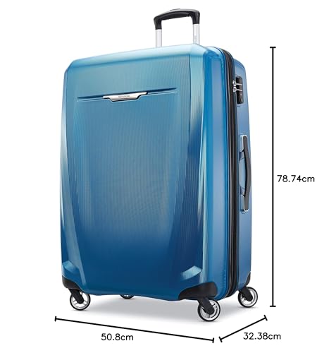 Samsonite Winfield 3 DLX Hardside Expandable Luggage with Spinners, Silver, Carry-On 20-Inch