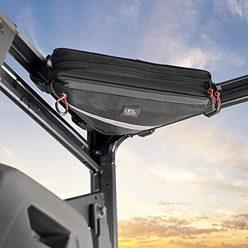 KEMIMOTO UTV Roll Bar Triangle Storage Bag, Waterproof Triangle Bike Bag Compatible with Most UTV, Road and Mountain Bikes