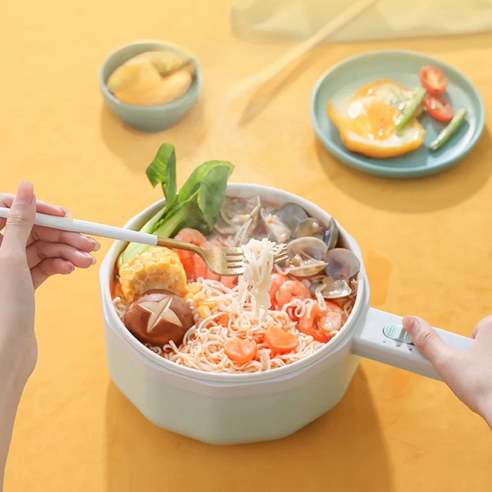 Lazy Pot Dormitory Small Electric Frying Pan Household Multi-functional Hot Pot Cooking Noodle Pot