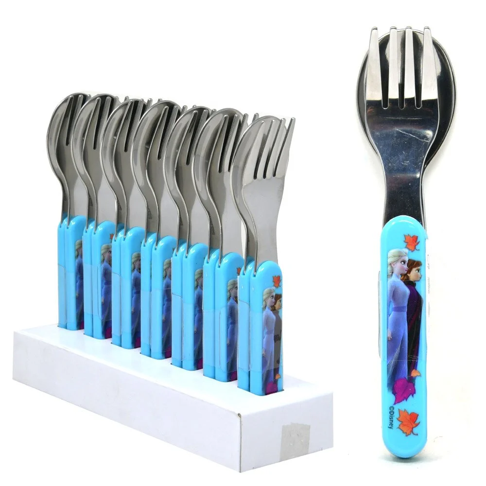 7 SET Frozen Elsa & Anna 5.5in ABS Flatware! (1 SPOON & 1 FORK)