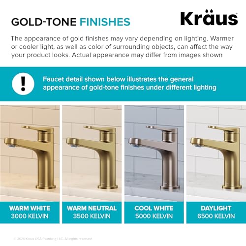 KRAUS Indy Single Handle One Hole Bathroom Sink Faucet in Chrome, KBF-1411CH