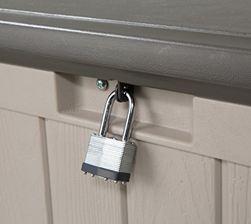 Lifetime 60012 Extra Large Deck Box, 130 Gallon, Desert Sand/Brown