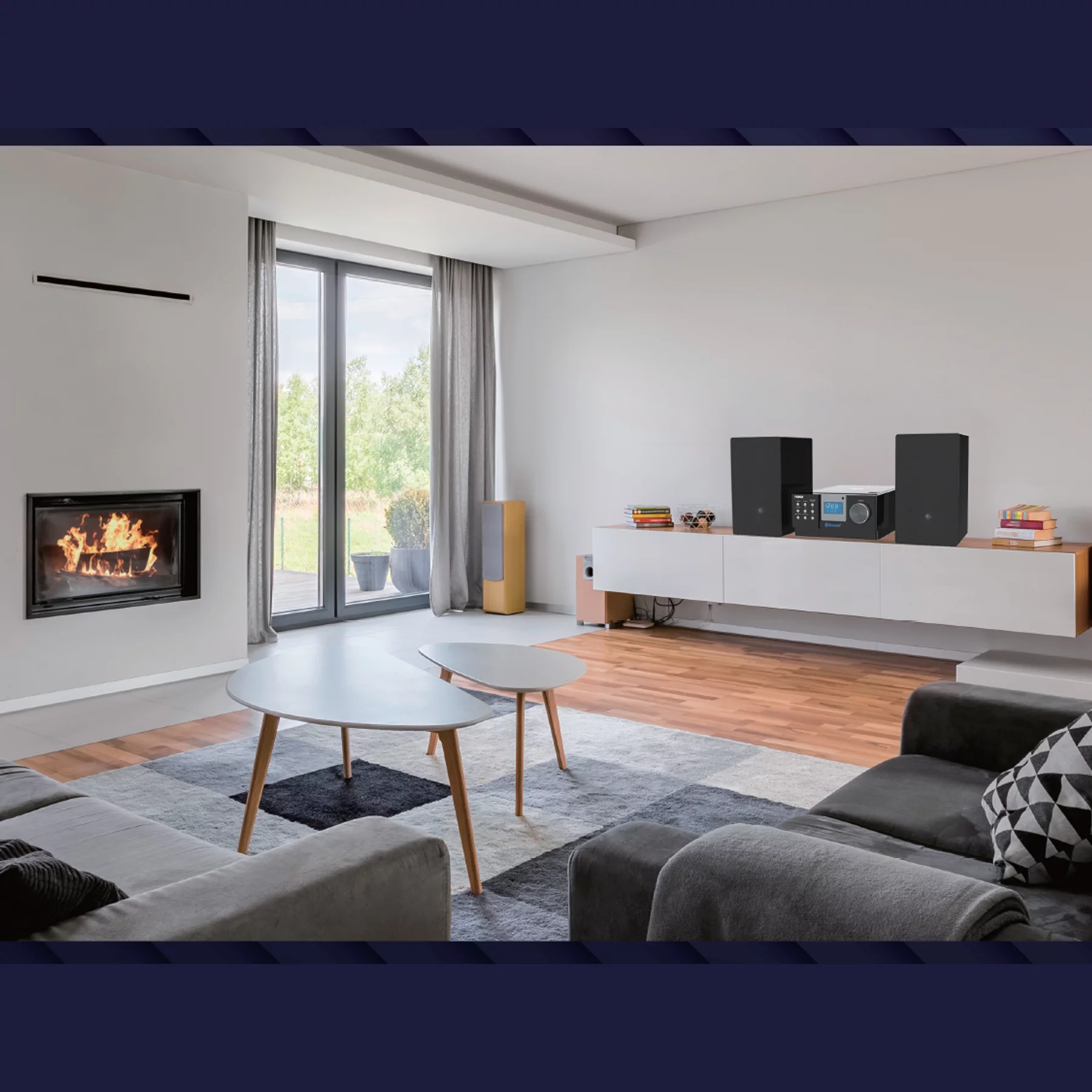 Naxa Electronics CD Home Audio Microsystem with Bluetooth, Black