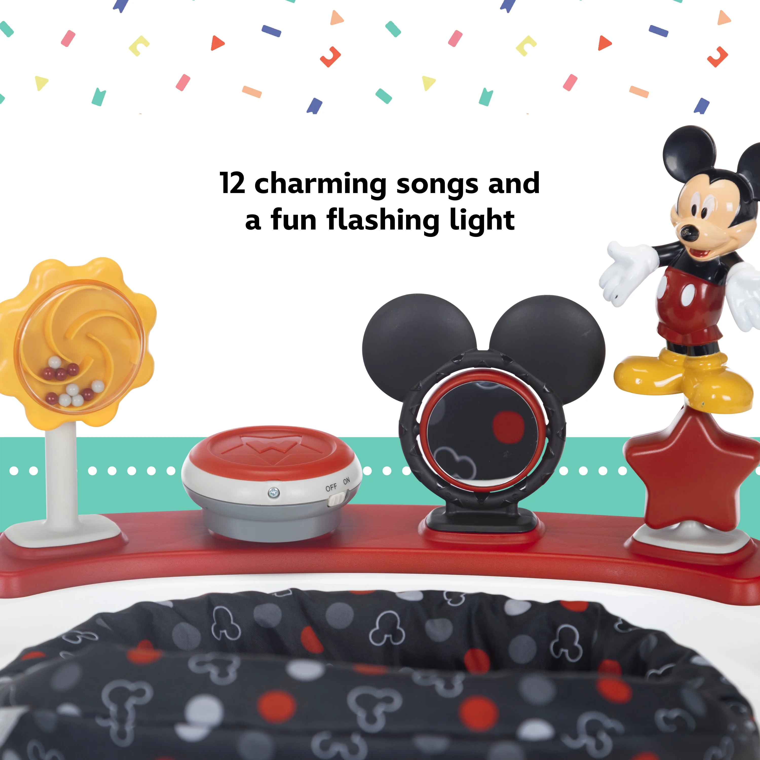 Disney Baby Ready, Set, Walk DX Developmental Walker, Modern Mickey