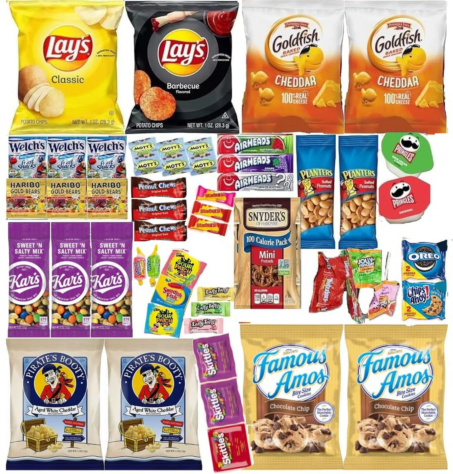 GRAB-A-SNACK 50-Snack and Candy Variety Box: Great for Parties! The Ultimate Snacking Experience Care Package - Sweet, Savory, and Everything In Between! Title Generator