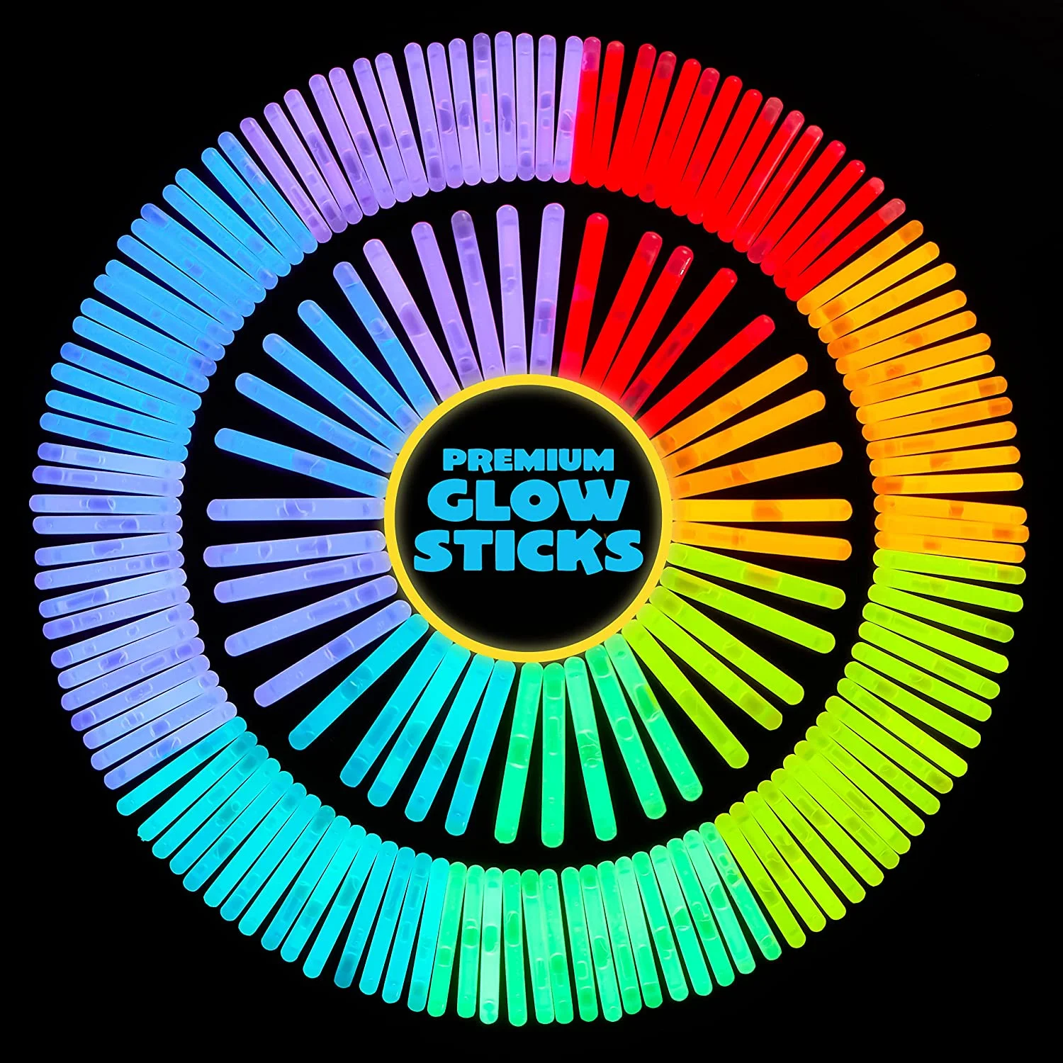 JOYIN 200 Pcs Mini Glow Sticks Bulk with 8 Colors for Party Supplies, Glow-in-The-Dark, Easter Basket Stuffers, Easter, Party Supplies, 4th of July, Independent Day