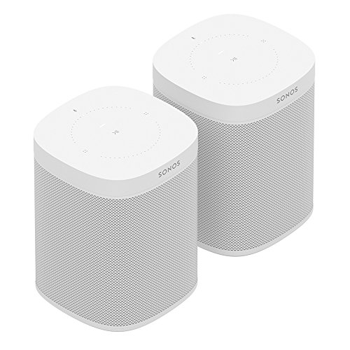 Sonos One (Gen 2) - Voice Controlled Smart Speaker with Amazon Alexa Built-In - White, Model:ONEG2US1