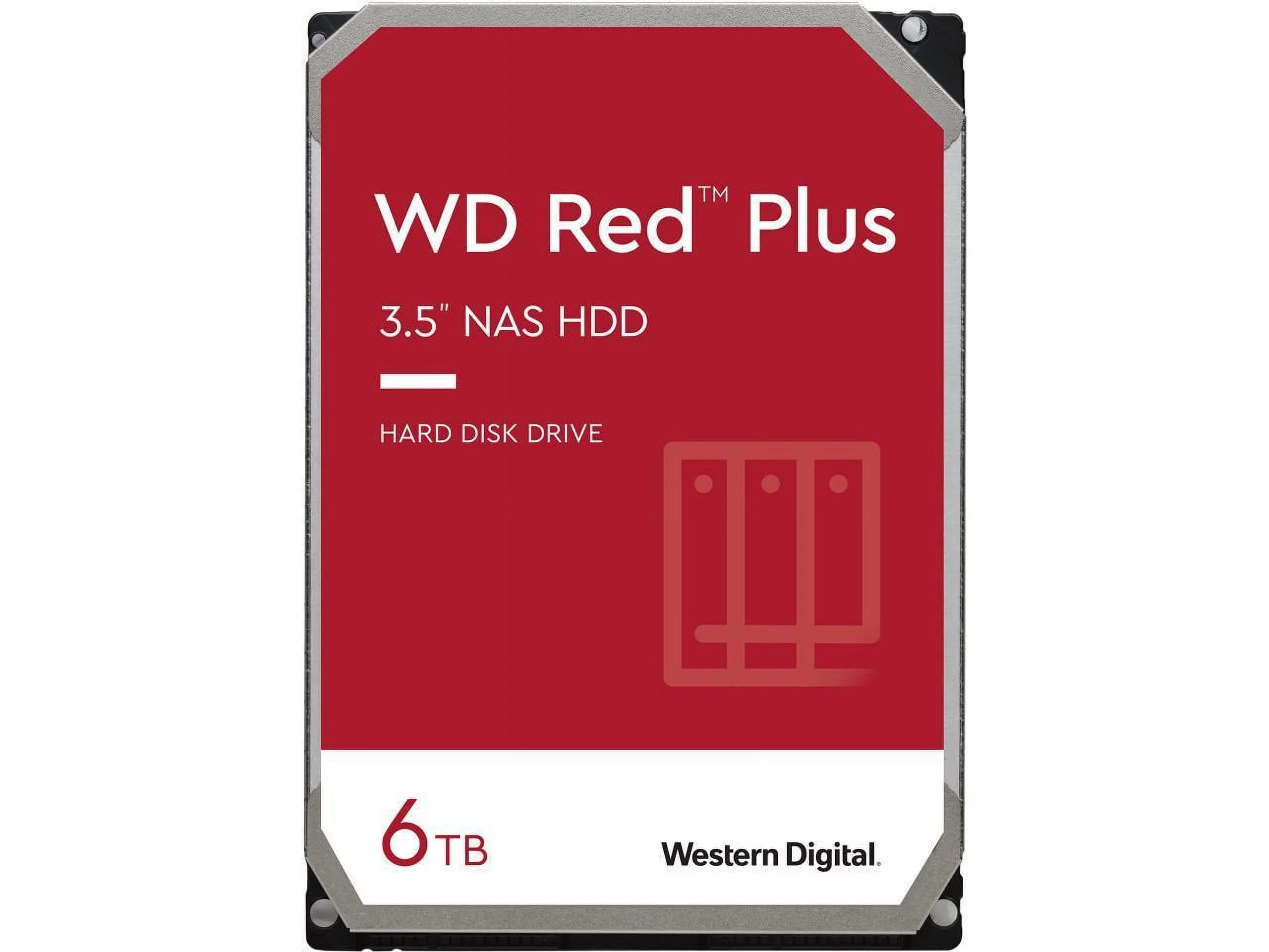 WD Red Plus WD60EFPX 6TB 5400 RPM 256MB Cache SATA 6.0Gb/s 3.5