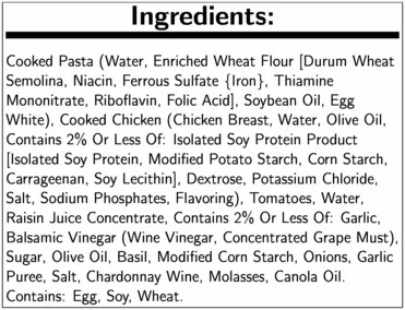 Healthy Choice Cafe Steamers Chicken Margherita with Balsamic, 9.5 Ounce -- 8 per Case. Packaged Meals