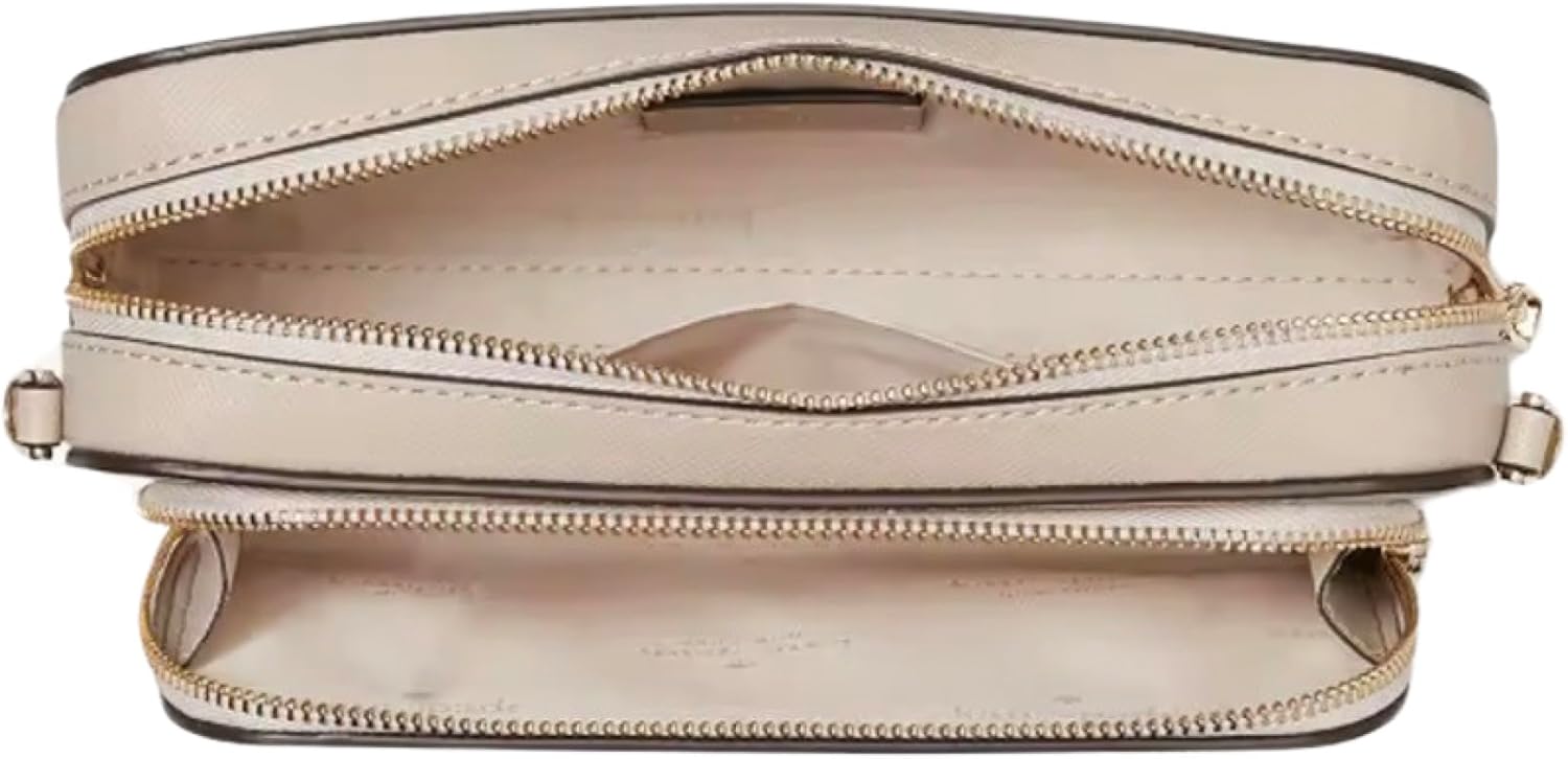 Kate Spade Staci Dual Zip Around Crossbody (Warm, beige)