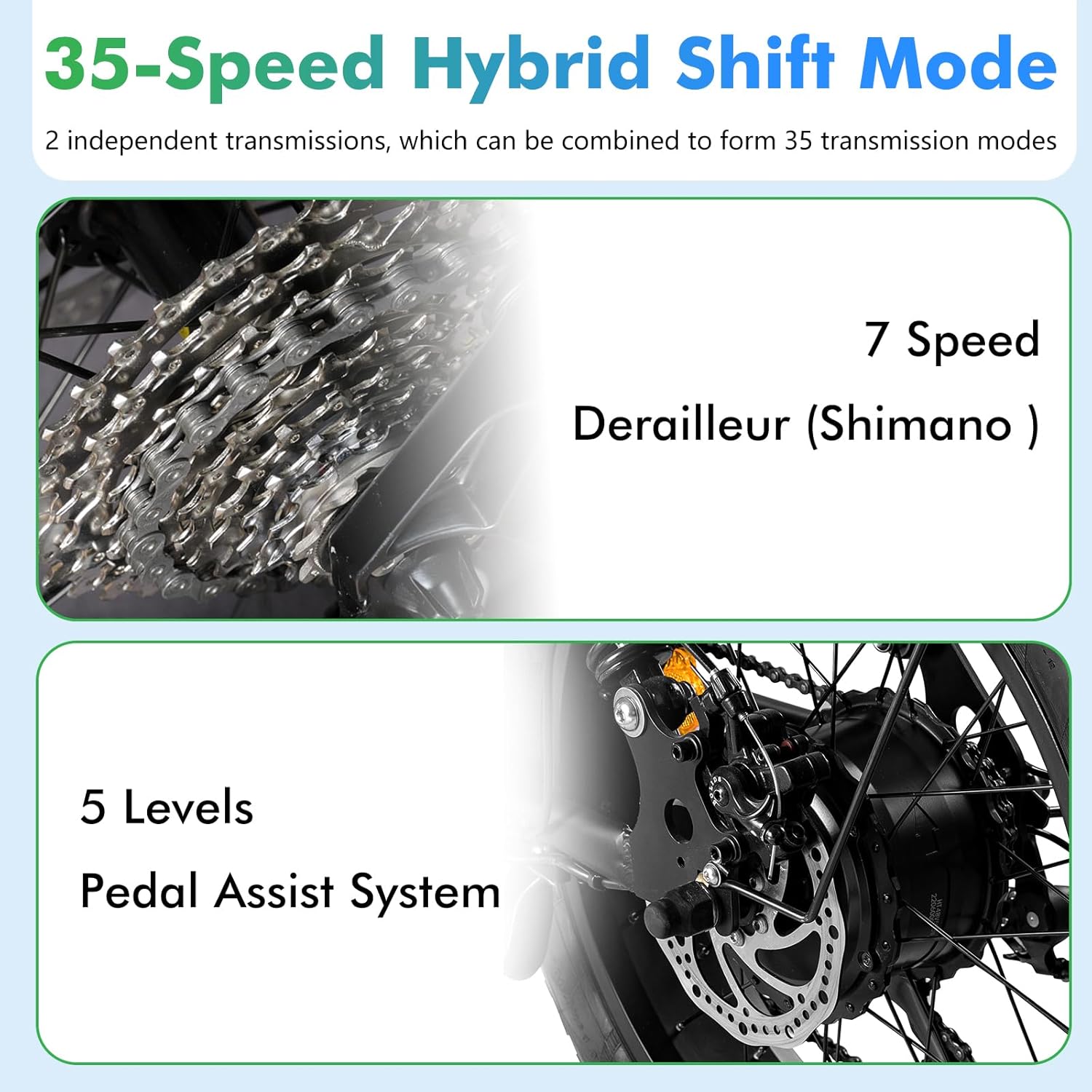 Electric Bike for Adults, 750W Electric Mountain Bike 28 MPH Adults Electric Bicycle with Removable 48V 15.6Ah Battery, 20'' Fat Tire Ebike, Shimano 7-Speed, 5 Level PAS, 80 Miles