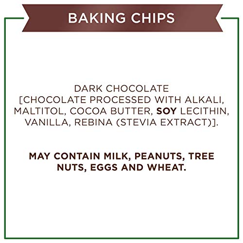 Russell Stover Sugar Free Dark Chocolate Baking Chips, Bag, brown, 8 ounce (pack of 1)