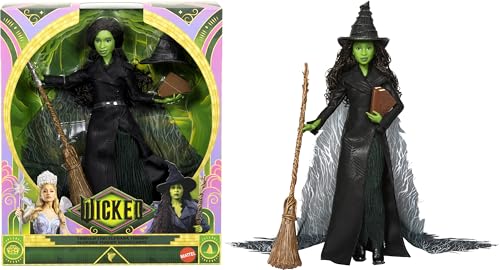 Mattel Universal Pictures’ Wicked: for Good Deluxe Elphaba Fashion Doll with Removable Outfit & 4 Accessories, Inspired by The Movie