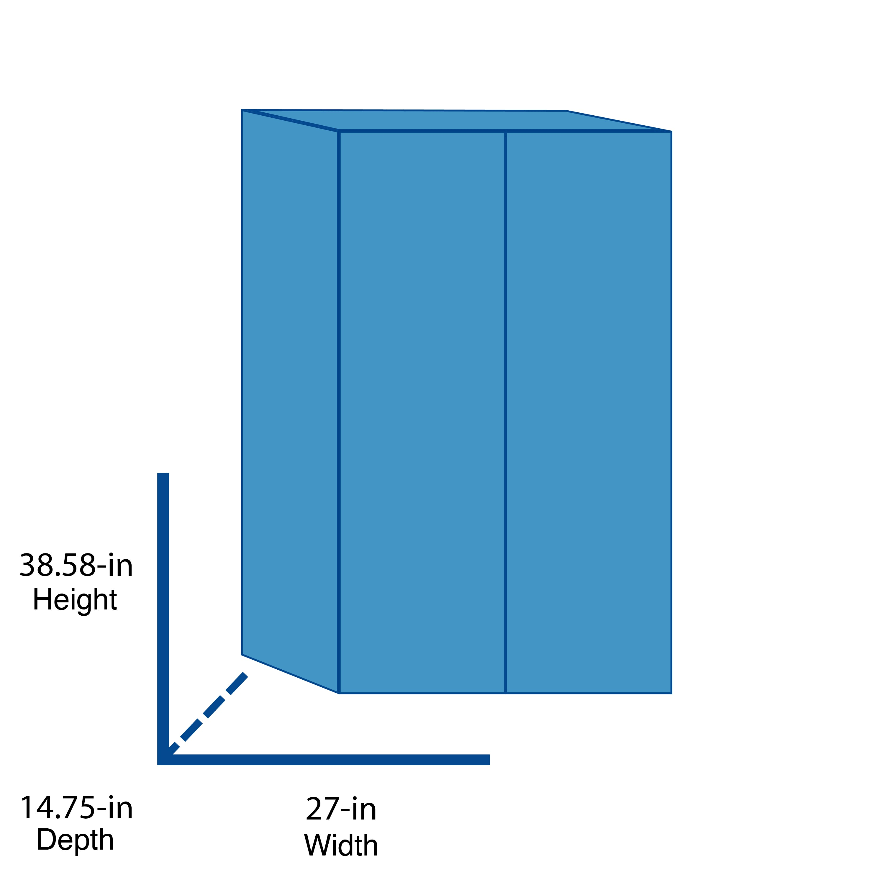 HDX Plastic Freestanding Garage Cabinet in Gray (27 in. W x 36 in. H x 15 in. D)