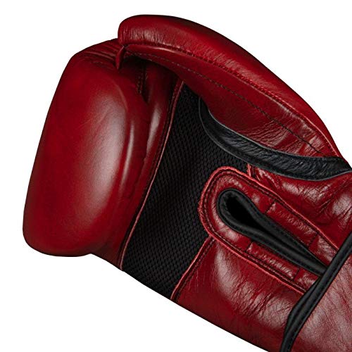 Title Blood Red Leather Training Gloves - Boxing Gloves, Boxing Training Gloves, MMA Gloves, Oz Training Gloves, Kickboxing Gloves, Punching Bag Gloves, Sparring Gloves
