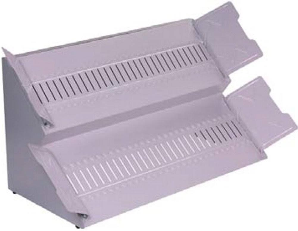 Master Double Deck Catalog Rack Gray (matdd60g)