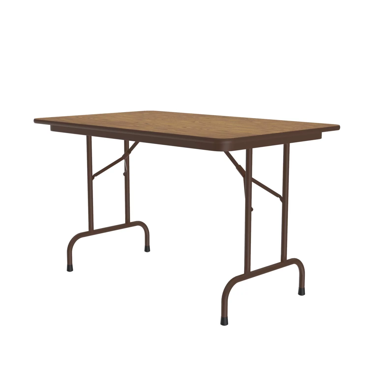 Correll Rectangular Laminate Top Folding Table With Medium Oak CF3048TF-06