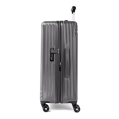 Travelpro Maxlite Air Hardside Expandable Carry on Luggage, 8 Spinner Wheels, Lightweight Hard Shell Polycarbonate Suitcase, Shadow Grey, Carry On 21-Inch