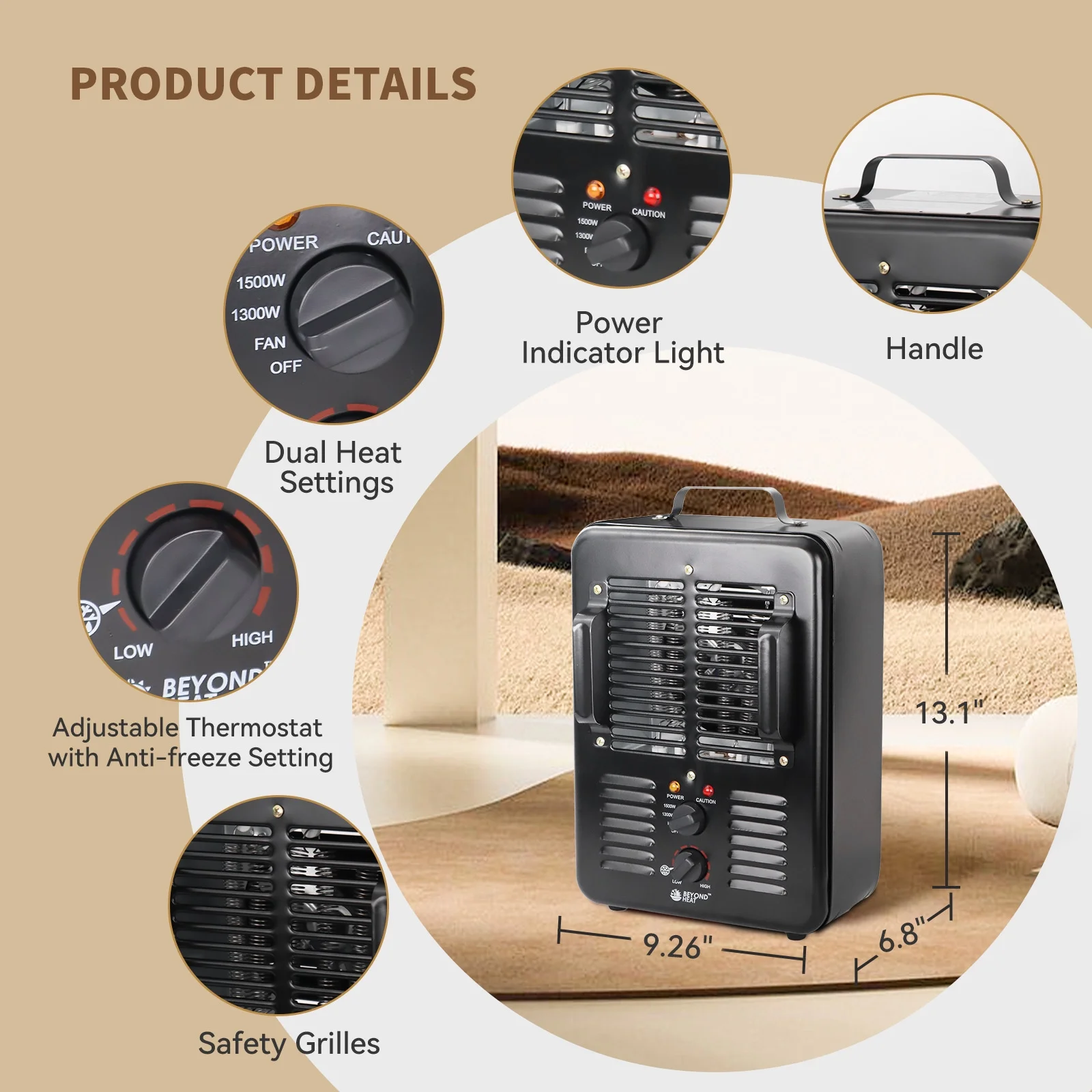 Beyond Heat Milkhouse Utility Heater