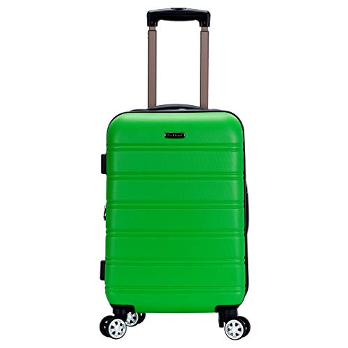 Rockland Melbourne Hardside Expandable Luggage with Spinner Wheels, 2TONENAVY, 2 Piece (20/28)