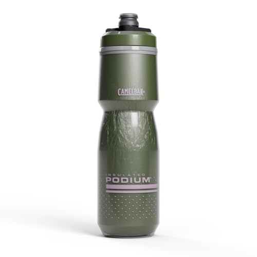 CamelBak Podium Chill Bike Insulated Squeeze Water Bottle Navy Stripe, 24oz