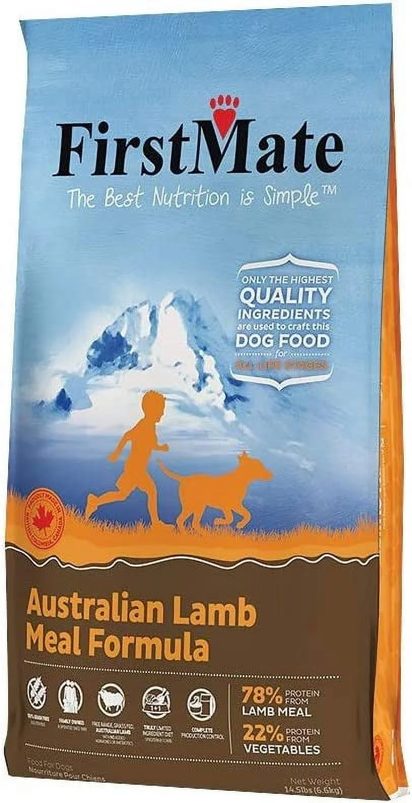 Firstmate 14-1/2-Pound Australian Lamb Dog Food 14.5 Pound (Pack of 1)